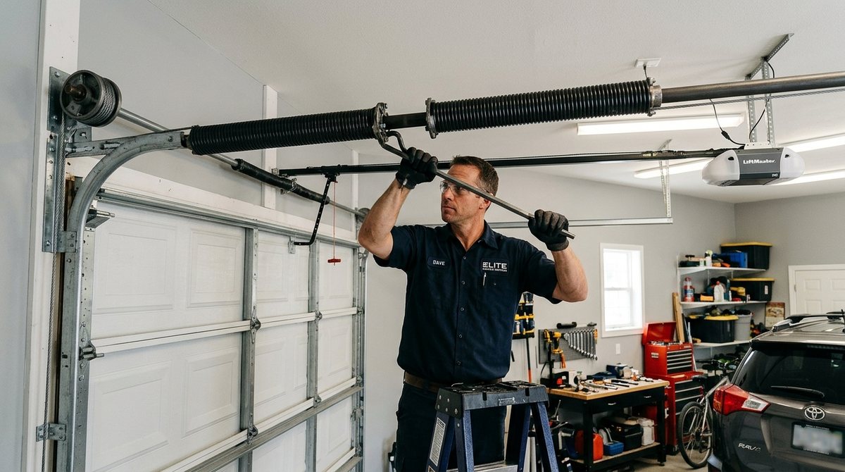 Jacob Mobile Garage Door Repair in Waxahachie, TX: Heavy-Duty Steel Section Strut & 11-Gauge Hinge Reinforcement - Waxahachie, TX